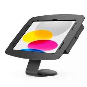 Bundle / VESA Fixed 45 Degree Core Counter Stand or Wall Mount + Space, Enclosure for iPad Mini 8.3in (6th Gen) - Black
