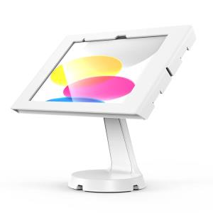 Bundle / VESA Mast Counter Stand + Apex Secured Enclosure Wall Mount for iPad 10th-11th (A16) Gen - White