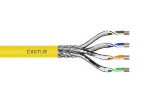installation cable - Cat 7a - S/FTP - AWG 22/1 - 1000m - Yellow