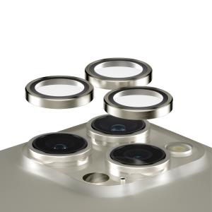 Hoops Camera Lens Protector iPhone 15 Pro and 15 Pro Max Natural Metal