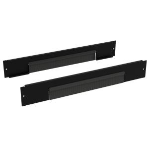 Set Of 2 Plinths With Brushes 1200 X 100mm Black