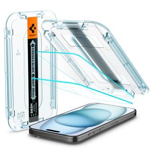 GLAS.tR EZ Fit Screen Protector for iPhone 15/16 (6.1in) - incl. Alignment kit