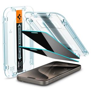 Screen Protector For iPhone 15 Pro Max 6.7in Glas.tR EZ Fit (Privacy) (2P)