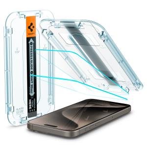 Screen Protector For iPhone 15 Pro Max 6.7in Glas.tR EZ Fit Transparency (2P)
