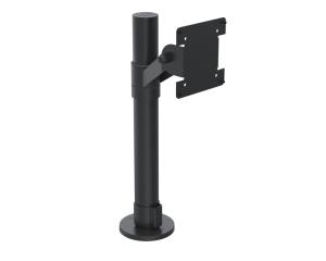 Pole With Vesa Mount On Angled Connection Joint Black