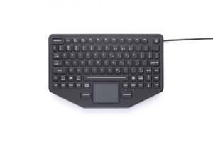 Mountable Keyboard - Touchpad 86-Key Fn IP65 - Red Backlit Keys