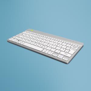 Compact Break Ergonomic - Keyboard - Wireless - White - Qwerty Uk