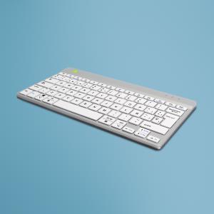 Compact Break Ergonomic - Keyboard - Wireless - White - Qwerty Es