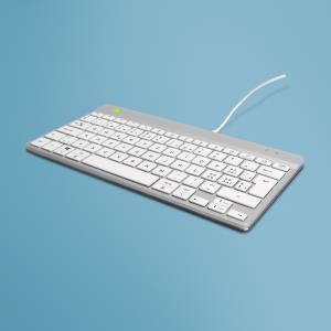 Ergonomic Kb Comp Qwertz(ch) Wired White