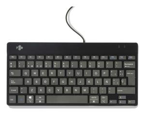 Ergonomic Kb Comp Qwerty(es) Wired Black
