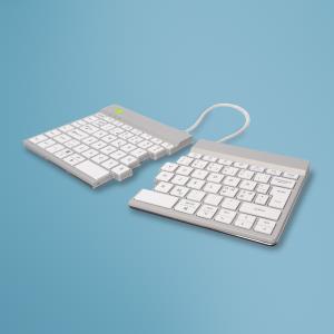 Split Break Ergonomic - Keyboard - Wireless - White - Qwerty Nordic