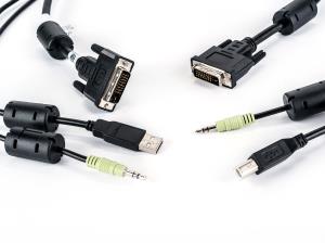 DVI-d Cable USB Audio - 6ft