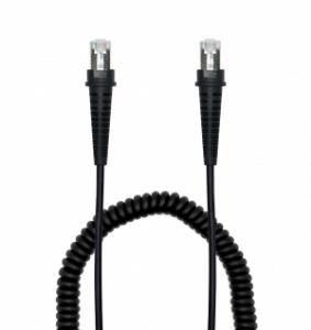 Coiled connector cable - RJ45 to RJ45 - 3.5m for FR80 series
