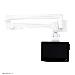 Medical Flat Screen Wall Support White