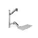 Flexible wall mount forworkspaces for Monitor+Keyboard (DA-90354)